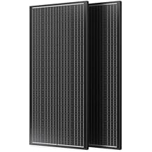 18BB 200W Solar Panel, 2Pcs N-Type 12V/24V 100 Watt Solar Panels, 25% High Efficiency Monocrystalline Solar Module, for RV, Boat, Marine, Trailer, Farm, Rooftop and Home Off-Grid System