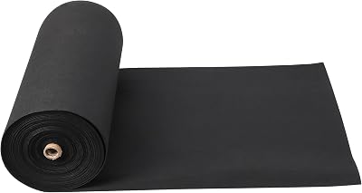 Towallmark Geotextile Landscape, 6ft x 300ft Non-Woven Fabric, 6oz Geotextile, PP Drainage 350N Tensile Strength & 440 N Load Capacity, for Ground Cover, Garden Fabric, French Drains