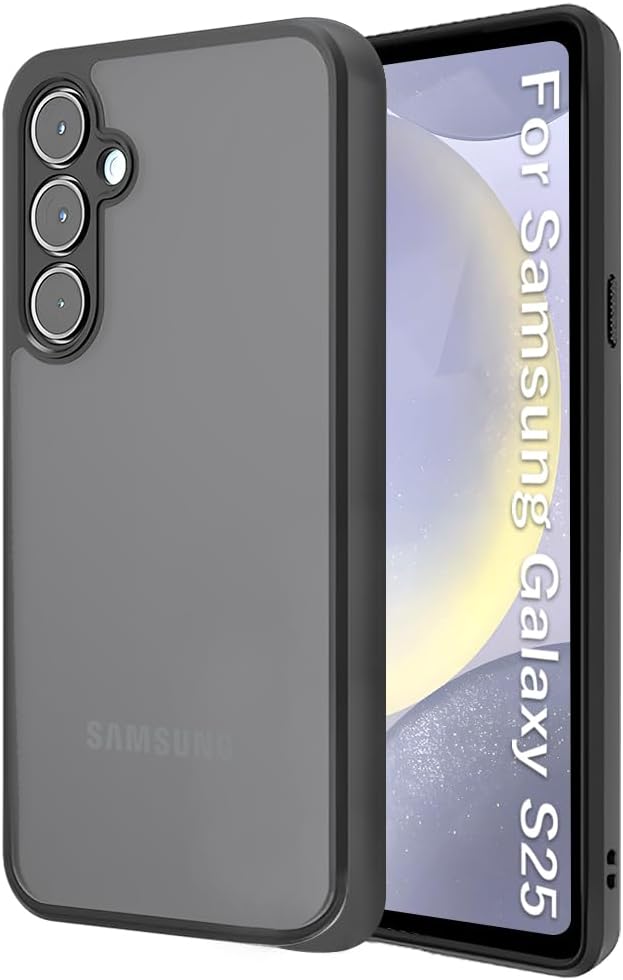 ZXZone Galaxy S25 Case, Galaxy S25 Cover, Translucent Elegant, Matte, Shockproof, Screen Protection, Lens Protection, US Military MIL Standard, Anti-Slip, Anti-Fingerprint, Yellowing Prevention