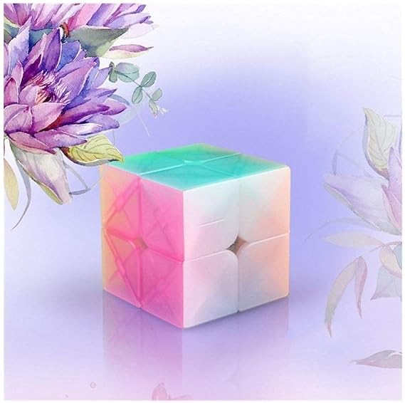 Personalized 2x2x2 Jelly Labelless Puzzle Cube 3x3x3 Magic Speed Cube 4x4x4 Cube 5x5x5 Qiyi Cube Educational Toy Color: 2x2