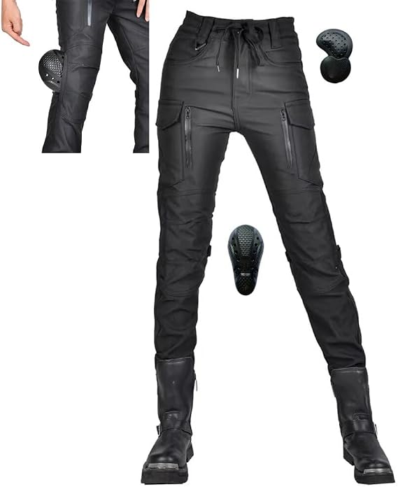 Waterproof Windproof Women Motorcycle Riding Pants with 4 X CE Armor Pads Reflective Motocross Racing Motorbike Cycling