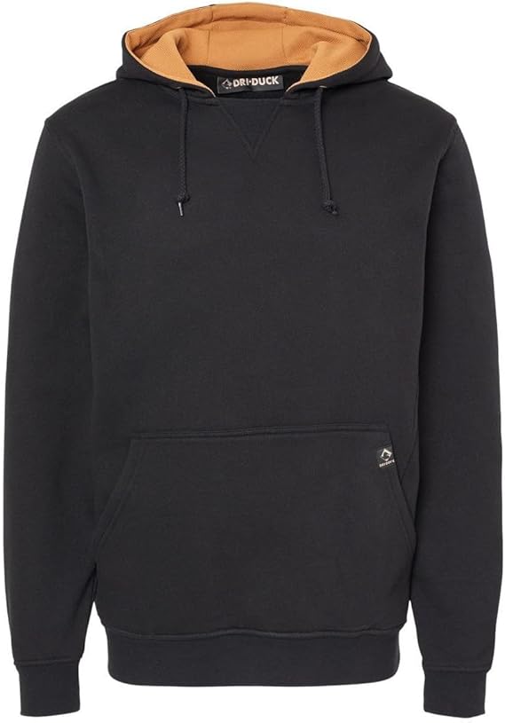 DRI DUCK Woodland Men's Heavyweight Hoodie, 2X-Large, Black