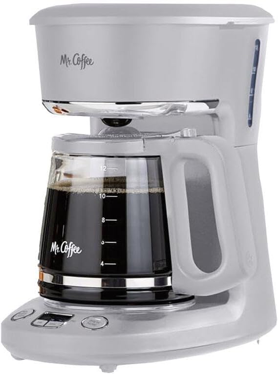 Mr. Coffee 12 Cups Gray Coffee Maker