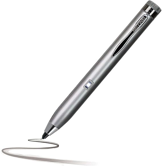 Silver Fine Point Digital Active Stylus Pen - Compatible with Apple iPad 10.2" (9th Gen) Tablet