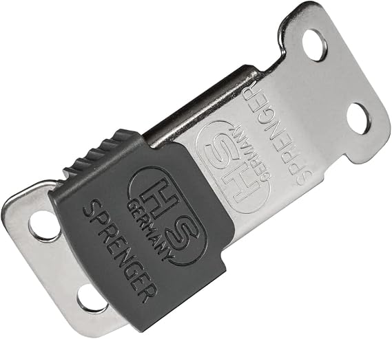 Herm Sprenger ClicLock Fastener Stainless Steel Buckle for Prong Dog Training Collar & Quick Release with Easy Buckle for Small Medium Large Dogs (2.25mm)