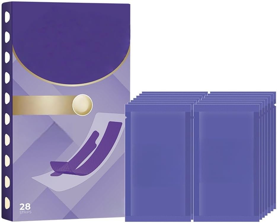 28PCS Purple Color Correcting Teeth WHI/tening Strips,Purple Teeth Whit/ening Strips & Toothbrush & Mouthwash Kit,Teet/h White/ning Kit with Gentle Formula,Te/ETH wh/itening Powder & Pen Alternative