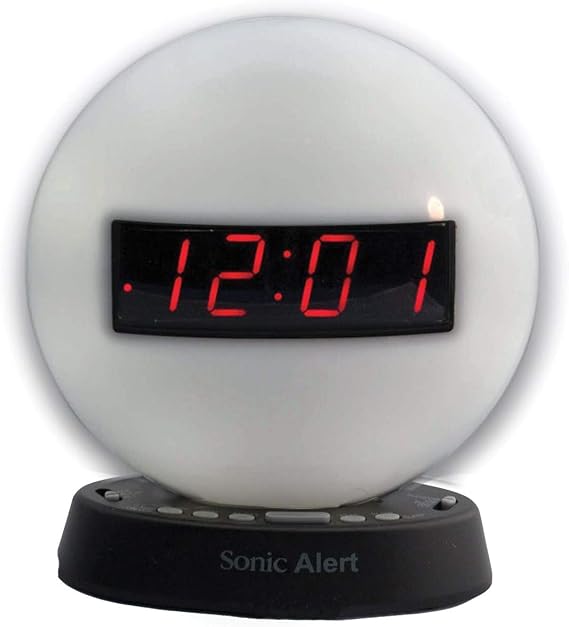 The Sonic Glow by Sonic Alert Extra Loud Themed Recordable Alarm Clock with Night Light