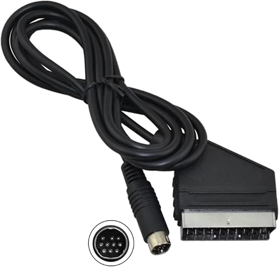 1.8m RGB Real SCART Cable TV Lead Suitable PAL, NTSC Version
