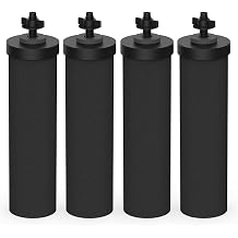 Lifefilter Replacement for BB9-2 Black Purification Water Filter, Compatible with Berkey® BB9-2 Black Filters and Berkey® Gravity Water Filter System, 4 Pack