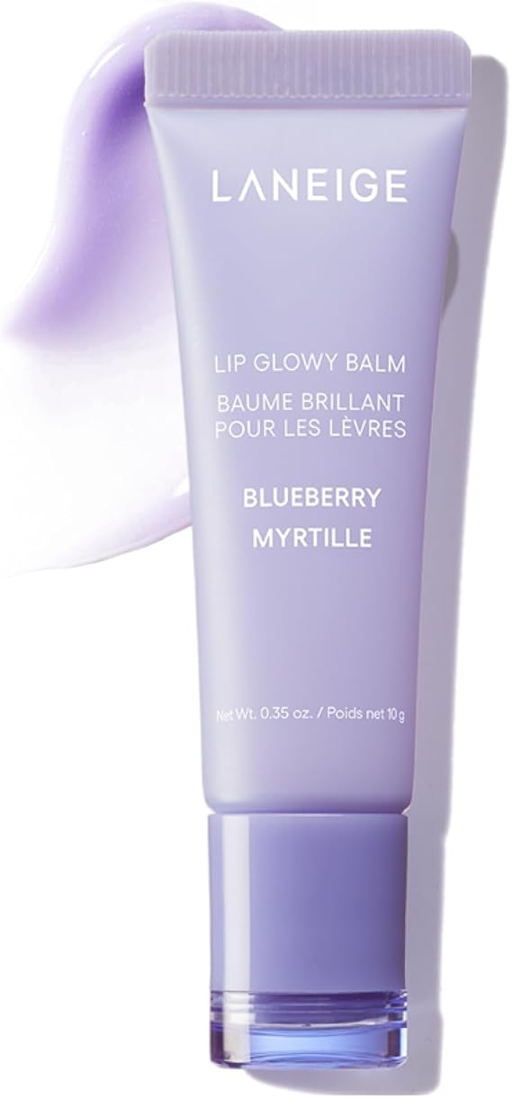 LANEIGE Lip Glowy Balm Blueberry: Hydrate, Glossy, Lightweight, Moisturise & Tint with Shea Butter