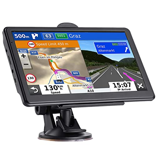 GPS Navigator for Car, Truch RV 7 Inch GPS Navigation System, 2026 Map with Voice Guidance, Speed Alert, Red Light