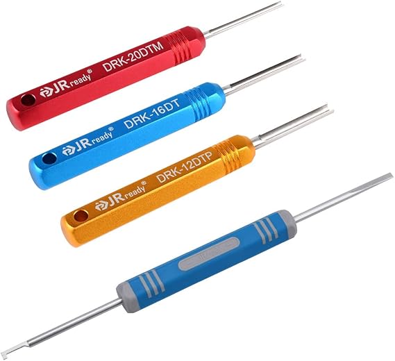 JRready ST5231 Deutsch Pin Removal Tool DRK-20DTM DRK-16DT DRK-12DTP with DRK-RT1B, Connector Release Tool for Deutsch Solid Contacts | DRK-20DTM, DRK-16DT, DRK-12DTP, DRK-RT1B, DT DTM DTP Connector Terminal Pin Release Tool for Deutsch Contacts and Wedgelocks