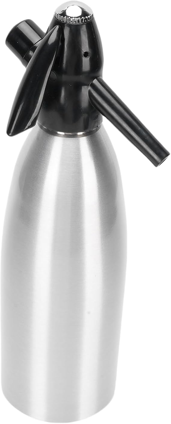 Sorandy Portable Soda Maker 1L, Sparkling Water Maker for Home Bar Outdoor Use with Aluminum Plastic Design for Cocktails DIY Sparkling Drinks