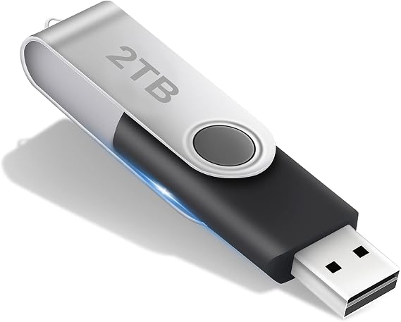 USB 3.0 Flash Drive 2TB, E&jing Ultra Large Storage USB 3.0 Drive: USB 3.0 Flash Memory Stick 2000GB for PC, Portable Fold Thumb Drives 2TB with Reads Speed up to 100Mb/s, 2TB Swivel Bulk Zip Drive