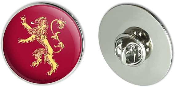 Game of Thrones Lanister Sigil Metal 1.1" Tie Tack Hat Lapel Pin Pinback