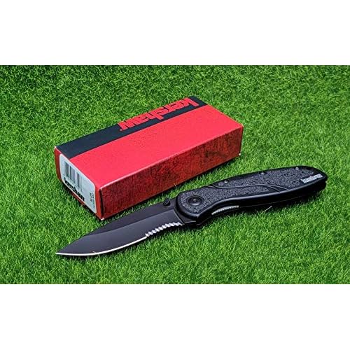 FindingKing Kershaw Blur Black Serrated Blade