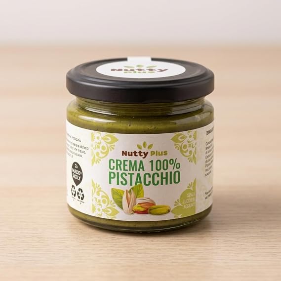100% Pistachio Cream 190 g Nuttyplus - Artisan Processing