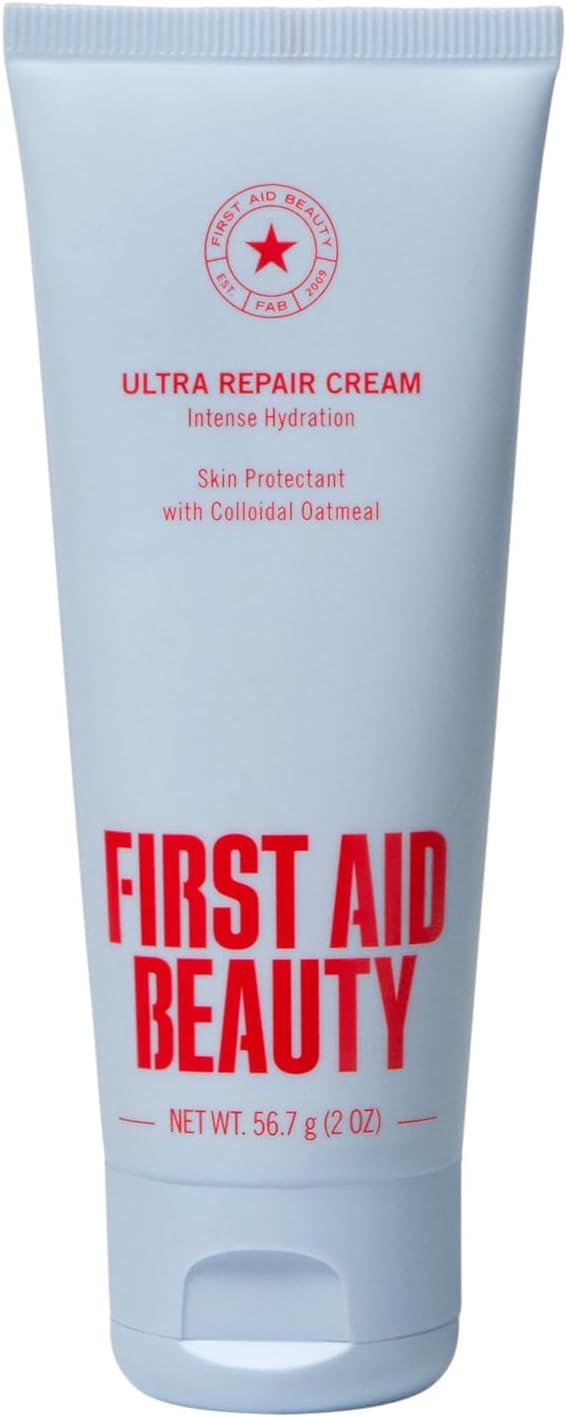 First Aid Beauty Ultra Repair Cream – Eczema Relief & Skin Barrier Repair Moisturizer with Colloidal Oatmeal & Ceramides, for Sensitive Dry Skin, Face & Body, 56.7g