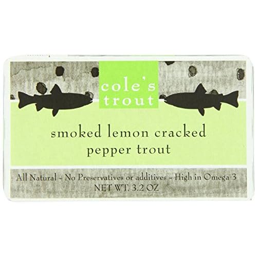 Coles Smoked Trout, Lemon Cracked Pepper, 3.2 Ounce Pack of 2