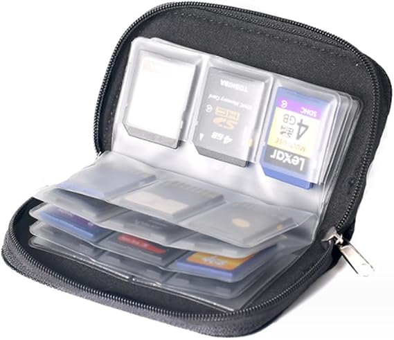 1pcs Memory Card Storage Carrying Pouch Case Holder Wallet for CF/SD/SDHC/MS/DS
