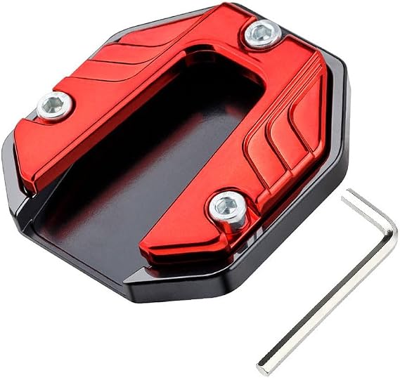 Motorcycle Kickstand Pad for Suzuki DR-Z400SM 2005-2026, Aluminium Side Stand Extension Plate Anti-Slip Base Parking Foot Plate Support