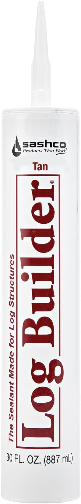 Sashco 45153 Log Builder Sealant, 29-Ounce Cartridge Tan