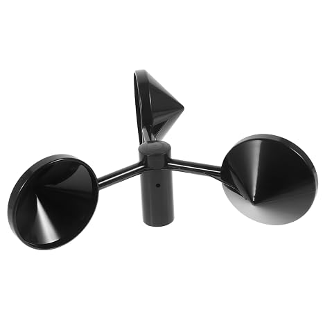Black ABS Anemometer Wind-Speed Monitoring Sensor Housing
