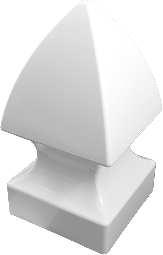 WEATHERABLES 4x4 Post Caps Weatherproof Premium Outdoor Vinyl Post Cover for Lasting Durability and Easy Installation on Vinyl Decks, Patios, Porches, or Mailbox Posts (Gothic)