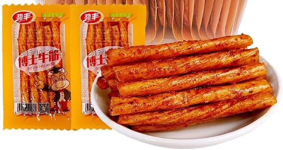 Latiao Snack Gift Pack 20g/Bag (50 Bags Come with A Storage Box), Latio Spicy Strips Chinese Snacks, Bean Curd Spicy Strips, Spicys Vegetarian Gluten, Nostalgic Bean Curd Gluten Snacks (3 bags)