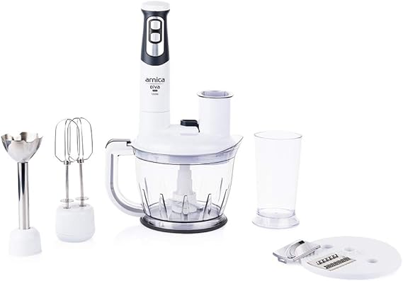 Arnica GH21800 Diva Pro Grated Hand Blender Set White