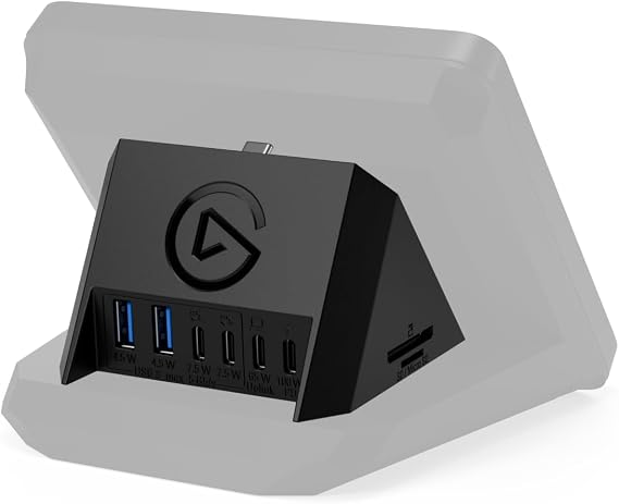 Elgato USB Hub for Stream Deck +, Multiport Adapter | 2x USB-A, 2x USB-C 5Gb/s ports, SD and microSD card reader, 100W power delivery, Plug and play, PC/Mac compatible