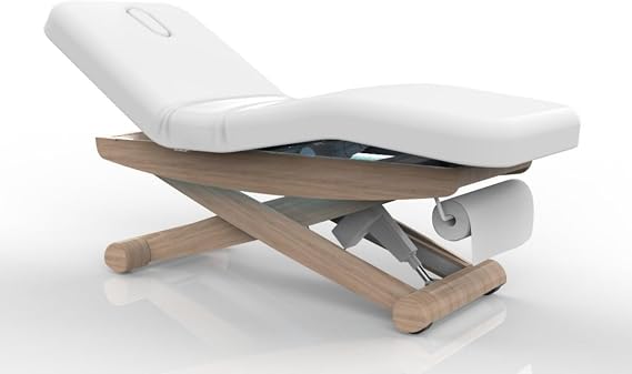 GreenLife - Silverfox 2256B Professional Wooden Electric Massage Table/Facial Bed,White