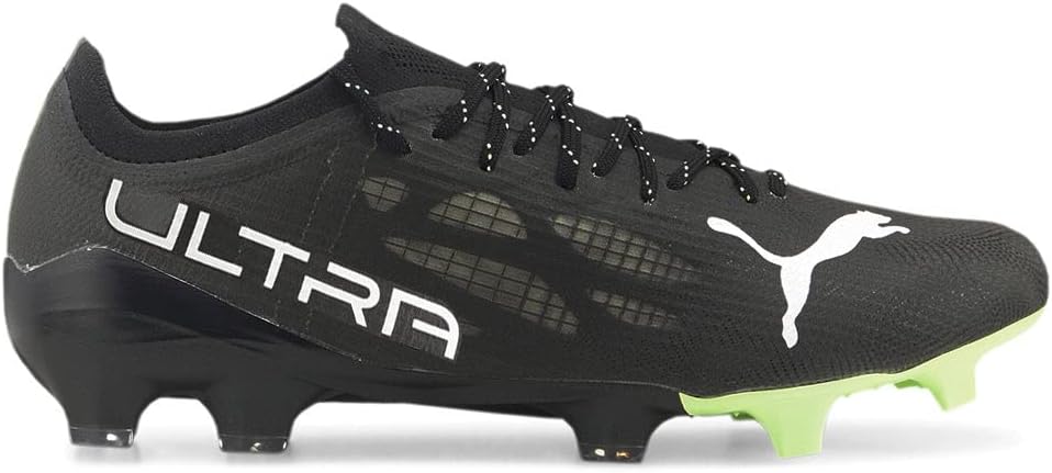PUMA Mens Ultra 1.4 Soccer Cleats Cleated, Firm Ground, Turf - Grey, Orange