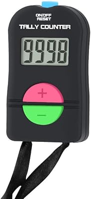 Yusylvia 1PCS Electronic Digital Hand Tally Counter,Small Golf Sports Counter, Electronic AddSubtract Manual Clicker