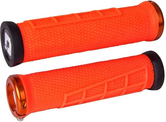 ODI Elite Flow Lock-On MTB Grips - Orange, 130mm