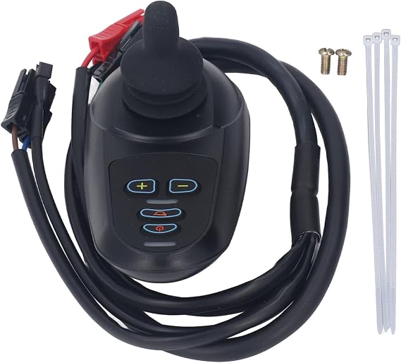 Electric Wheelchair Joystick Controller, DC24V 45A Separate Type Remote Control Brush Motor Controller with Brake Function, Wheel Chair Brake Controller Wheelchair Accessories