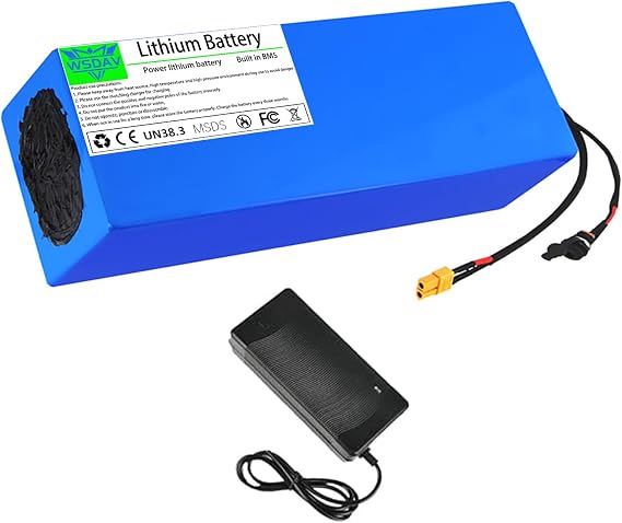 60 Volt Lithium Battery 60V 12Ah 15Ah 18Ah 21Ah 25Ah 27Ah 30Ah 33Ah 40Ah Replacement Battery Built-in BMS with Charger,60v33ah