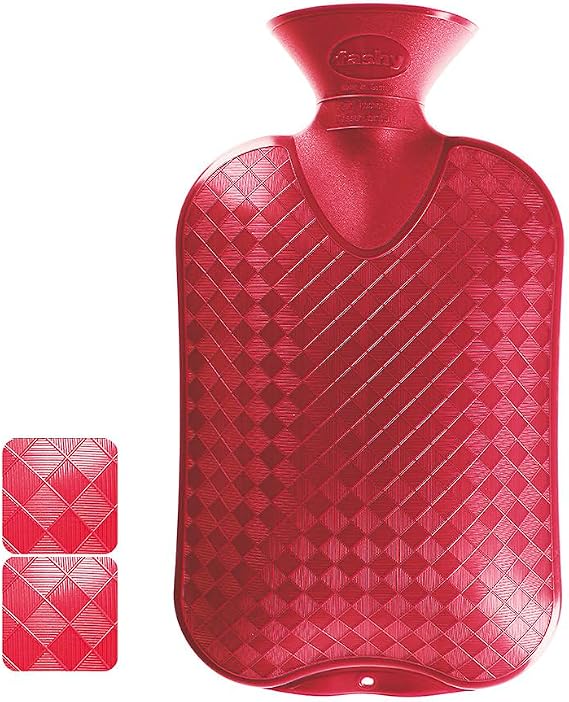 Fashy 2.0 Litre Cranberry Plain Hot Water Bottle