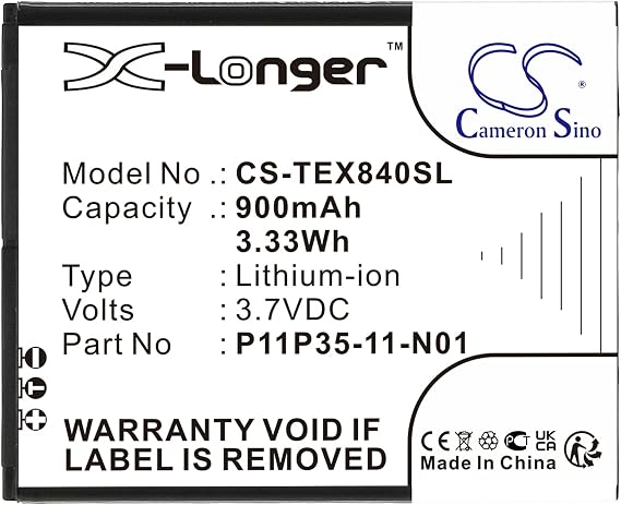 XPS 1300mAh Battery for Texas INSTRUMENTSSELECT TI-Nspire CX TI Nspire CX TI Nspire CX CAS Graphing TI-84 CE TI-84 Plus CE TI-Nspire CX CAS PN 3.7L12005SPA P11P35-11-N01