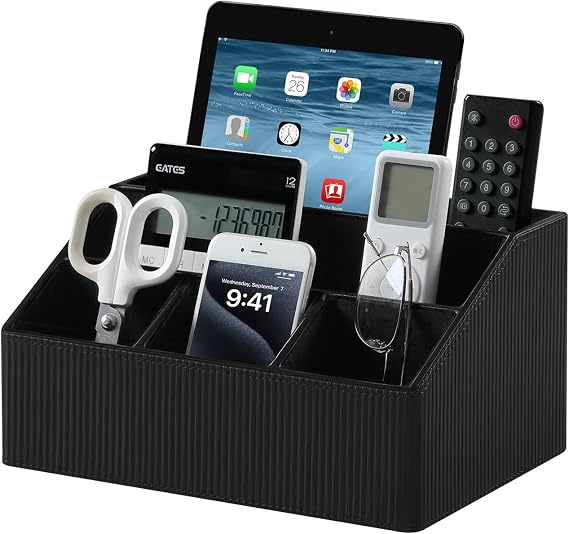 Desk Organizer Caddy Nightstand Organizer Remote Holder