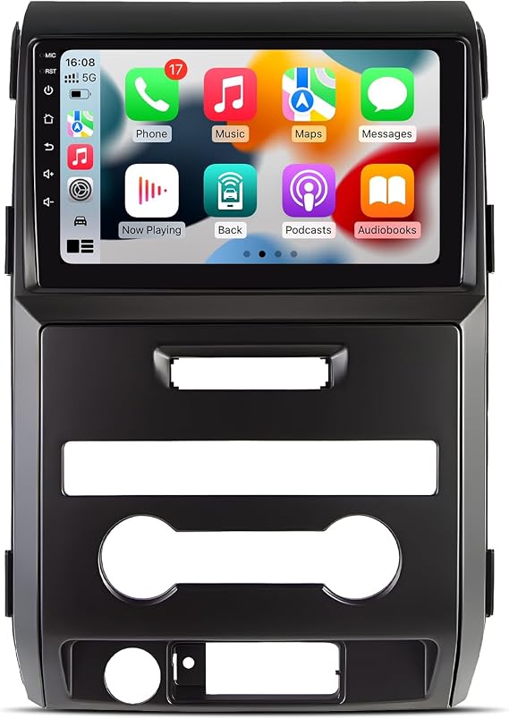 [4Core 64G] Car Radio for Ford F150 2009-2014: 7" HD Touchscreen Stereo with Wireless Carplay Android Auto 5G WiFi GPS Bluetooth FM DRS SWC Backup Camera