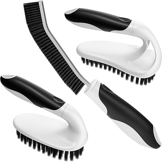 Cleangor Scrub Brush Set, Heavy Duty Scrub Brushes Crevice Cleaning Brush