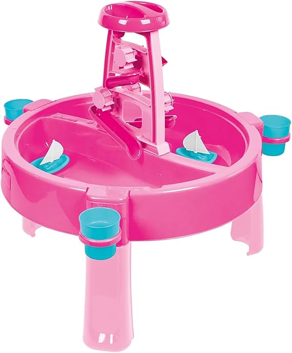 DOLU: 3-in-1 Water & Sand Activity Table - Unicorn, Pink, Blue - Convert to Creativity Table w/Lid, Indoor/Outdoor Sensory Toy, Toddler Kids Ages 2+