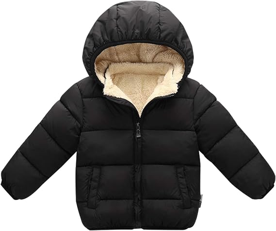 Happy Cherry Toddler Down Jacket Removable Hooded Windproof Snow Winter Coat Outwear