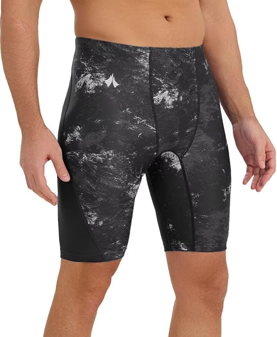 Swim Jammers for Men Athletic Training Endurance Swimsuit Durable Team Lap Swimming Racing Competition Swimwear