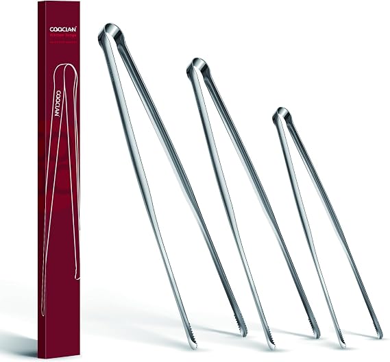 Precise Serrated Non-Slip Tips Cooking Tongs (9.5" & 11.5" & 13.5")