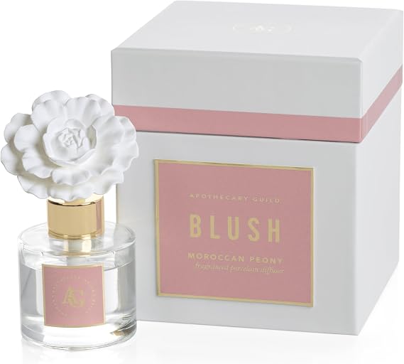 Zodax Blush Porcelain Oil Diffuser Refills, 1.69 Oz/2 Count - Moroccan Peony