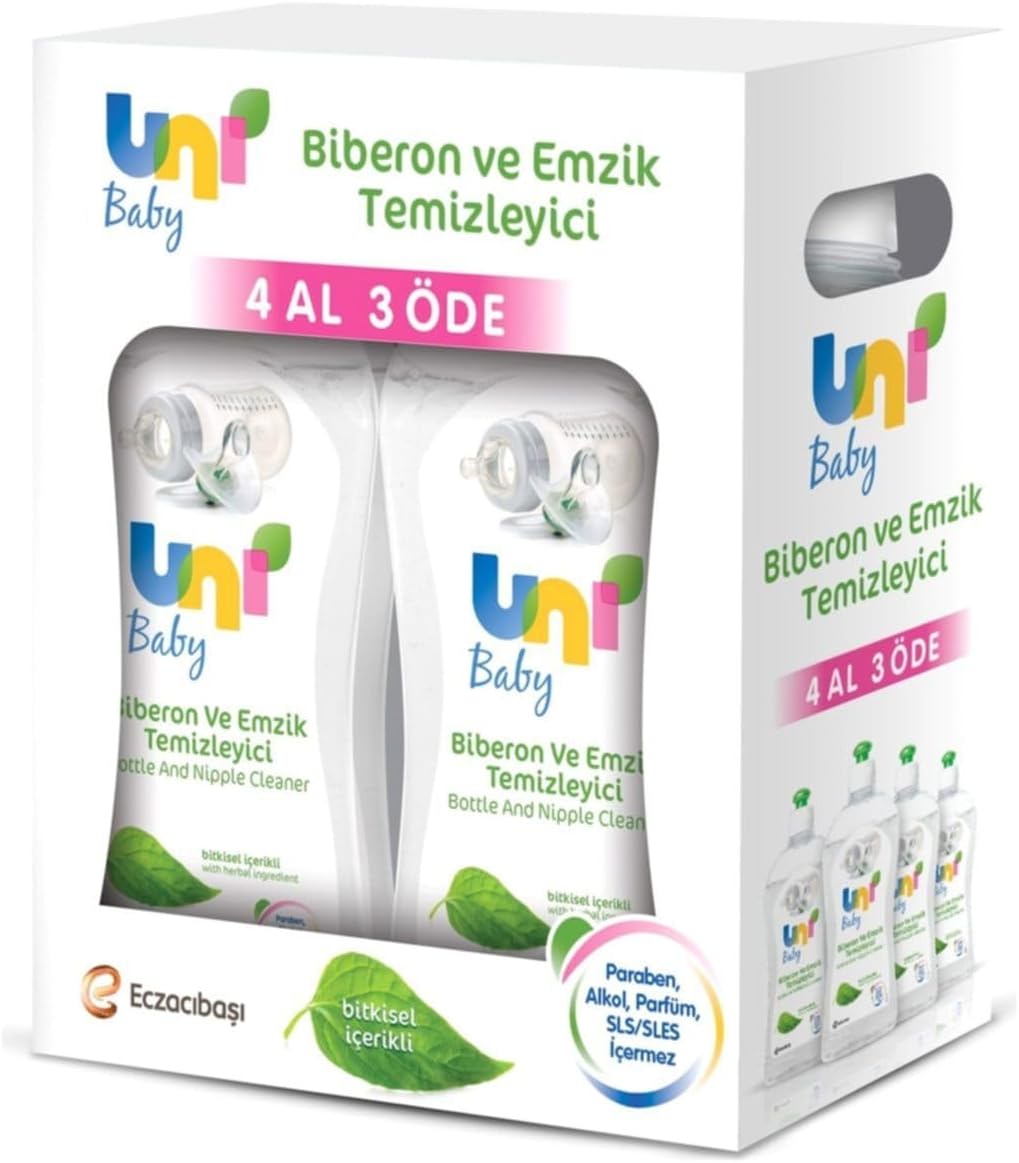 Uni Baby Bottle and Pacifier Cleaner Set of 4 500 ml