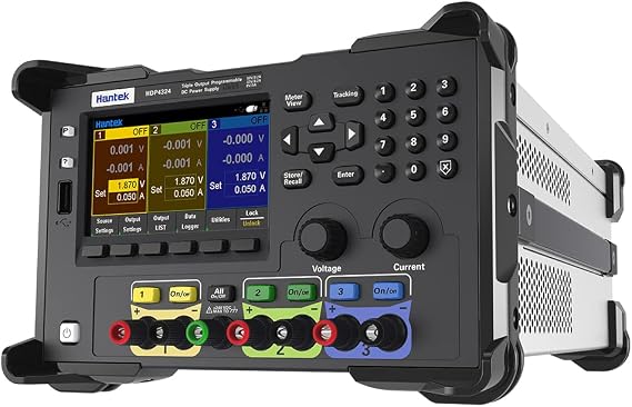 Hantek 3 Channel programmable Linear DC Regulated Power Supply with List+Data Recording High Resolution 1mV/1mA (HDP4324)