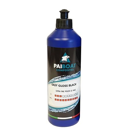 Easy Gloss Black Polish & Wax, Auto, Gel Coat & RV Marine Fiberglass Restorer, UV Protective, Water Repellent, Speed Shine by Hand Or Foam Pad 0.5 kg (Pack of 1)